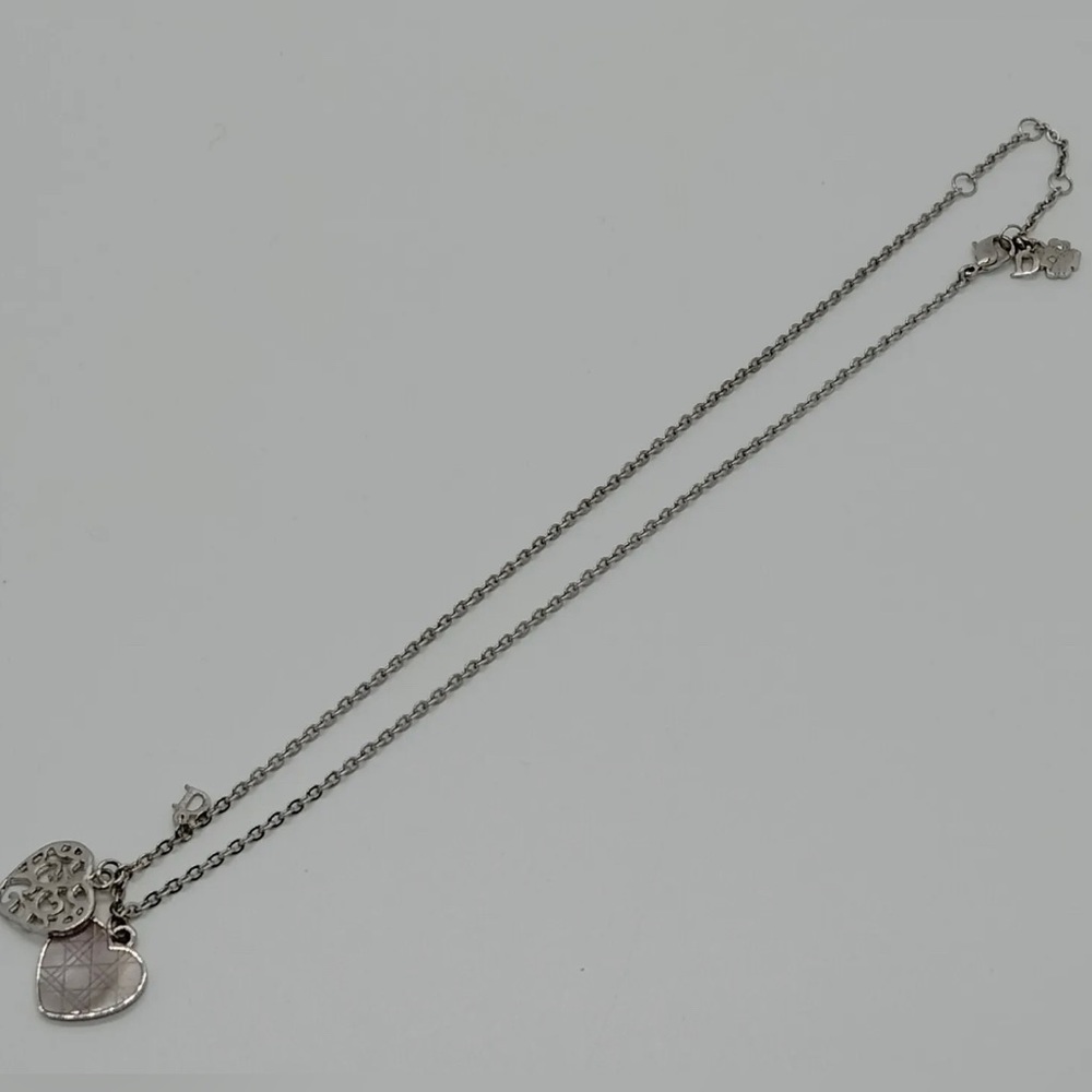 Authentic Christian Dior Necklace Pinks Silver - Picture 7 of 11